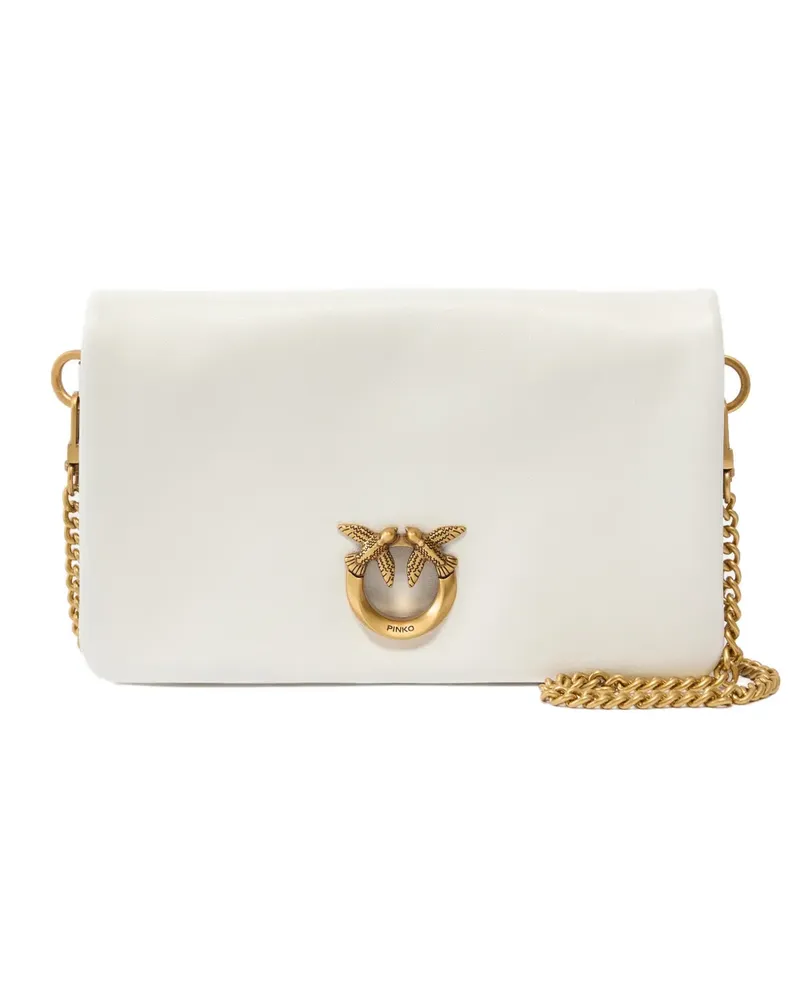Pinko Love Birds Schultertasche - Weiß Weiß