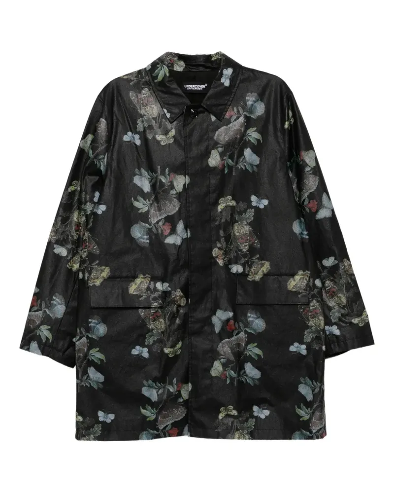 Undercover Jacke mit Schmetterling-Print - Schwarz Schwarz