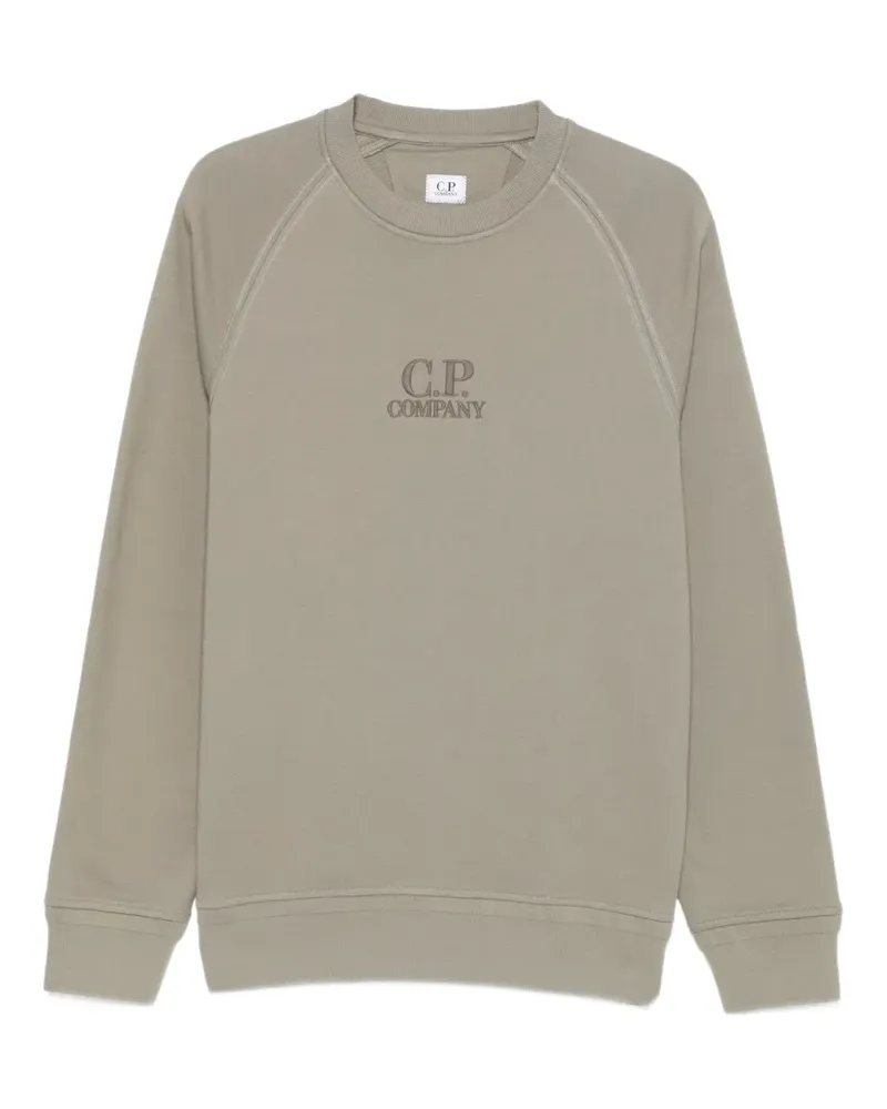 C.P. Company Sweatshirt mit Logo-Stickerei - Grün Grün