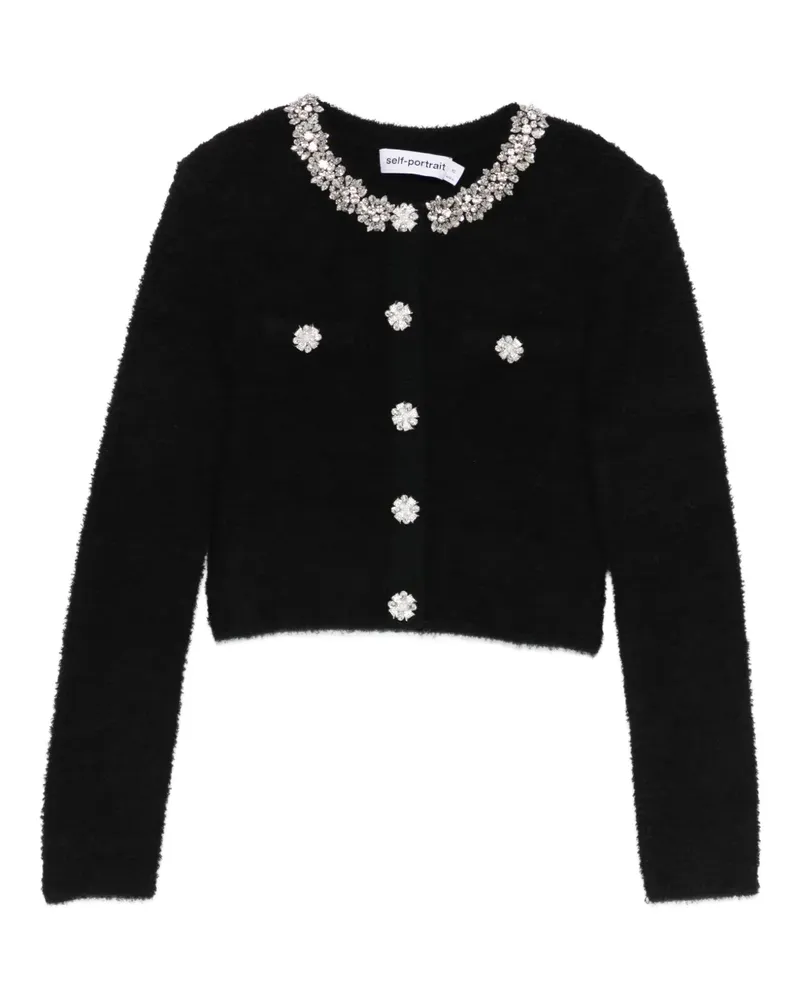 Self-Portrait Verzierte Jacke - Schwarz Schwarz