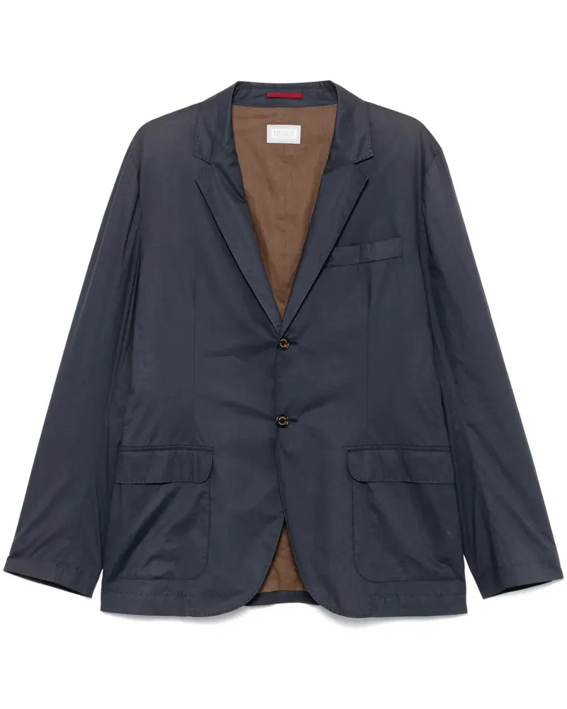 Brunello Cucinelli Einreihiges Sakko - Blau Blau