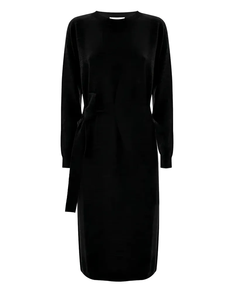 Kocca Caritea tie-waist midi dress - Schwarz Schwarz