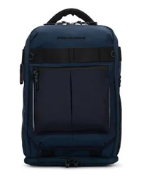 Piquadro Rucksack mit Logo Blau