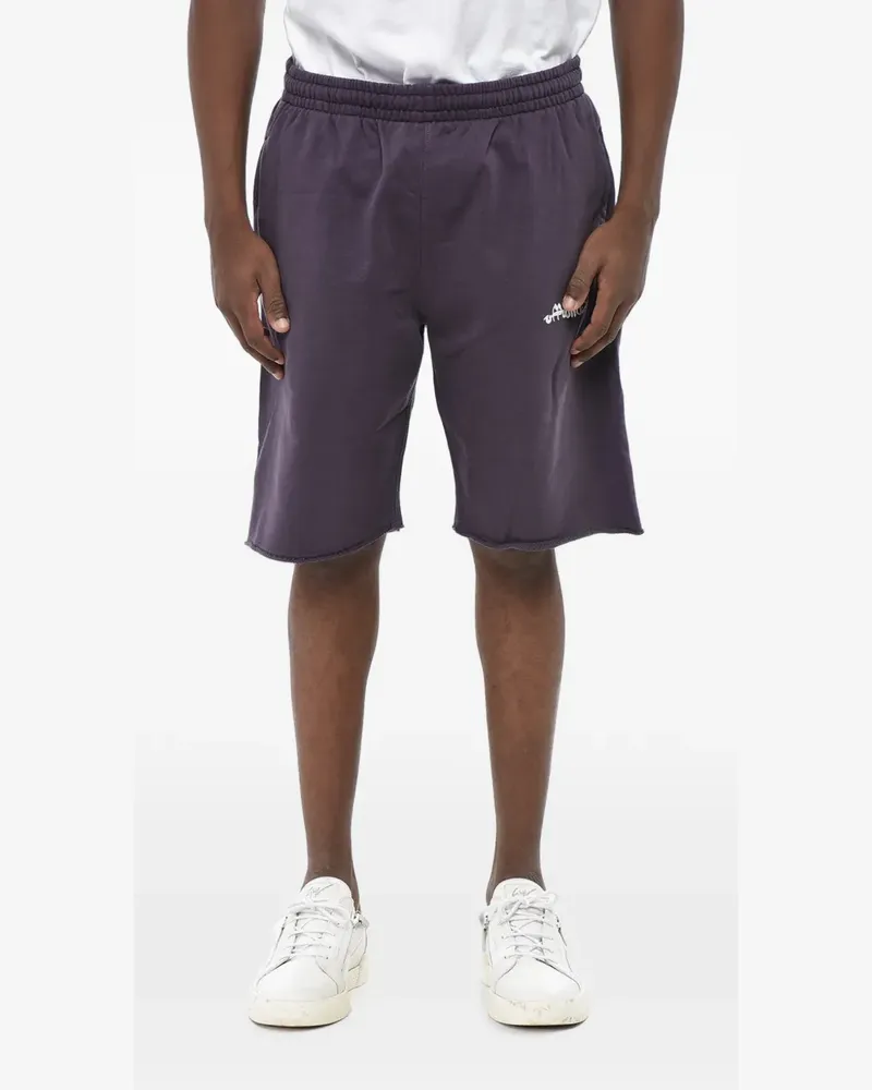 OFF-WHITE Shorts mit Logo-Stickerei - Violett Violett