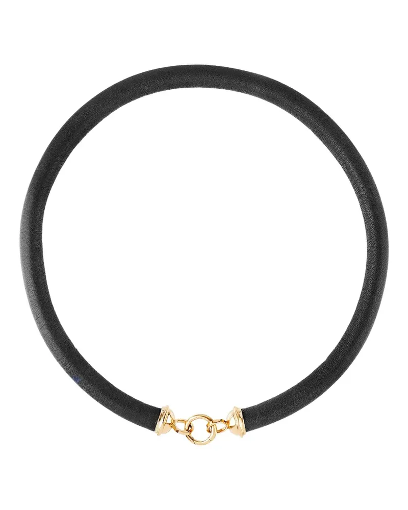 Mason and Books leather necklaces - Schwarz Schwarz