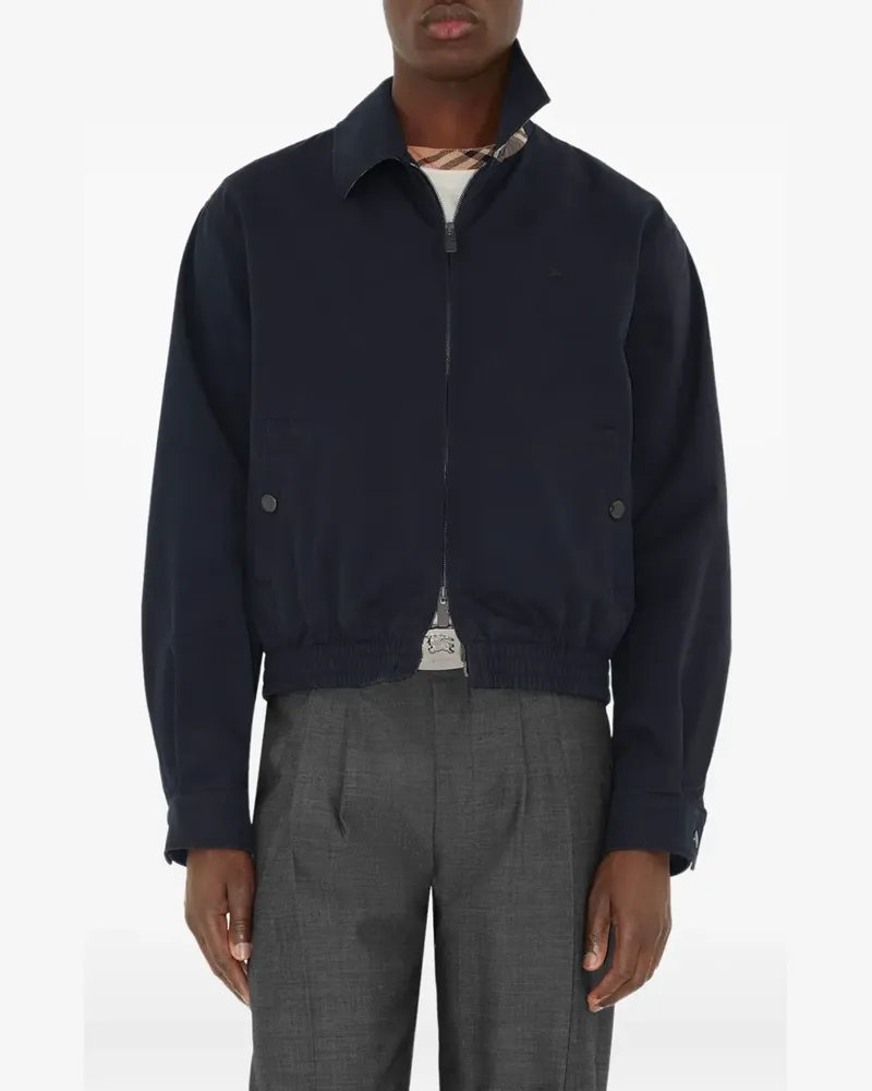 Burberry Klassische Harrington-Jacke - Blau Blau