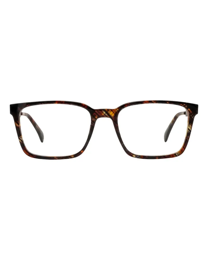 John Varvatos Eckige Brille in Schildpattoptik - Braun Braun