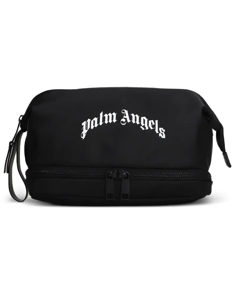 Palm Angels Clutch mit Logo-Print - Schwarz Schwarz