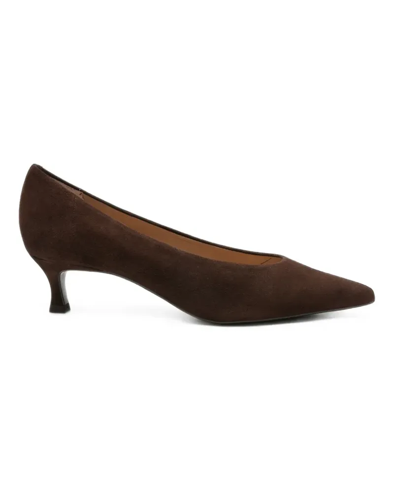 Unisa pointed-toe suede heeled pumps - Braun Braun