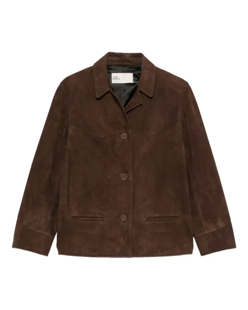Tory Burch Hemdjacke aus Wildleder im Western-Style - Braun Braun