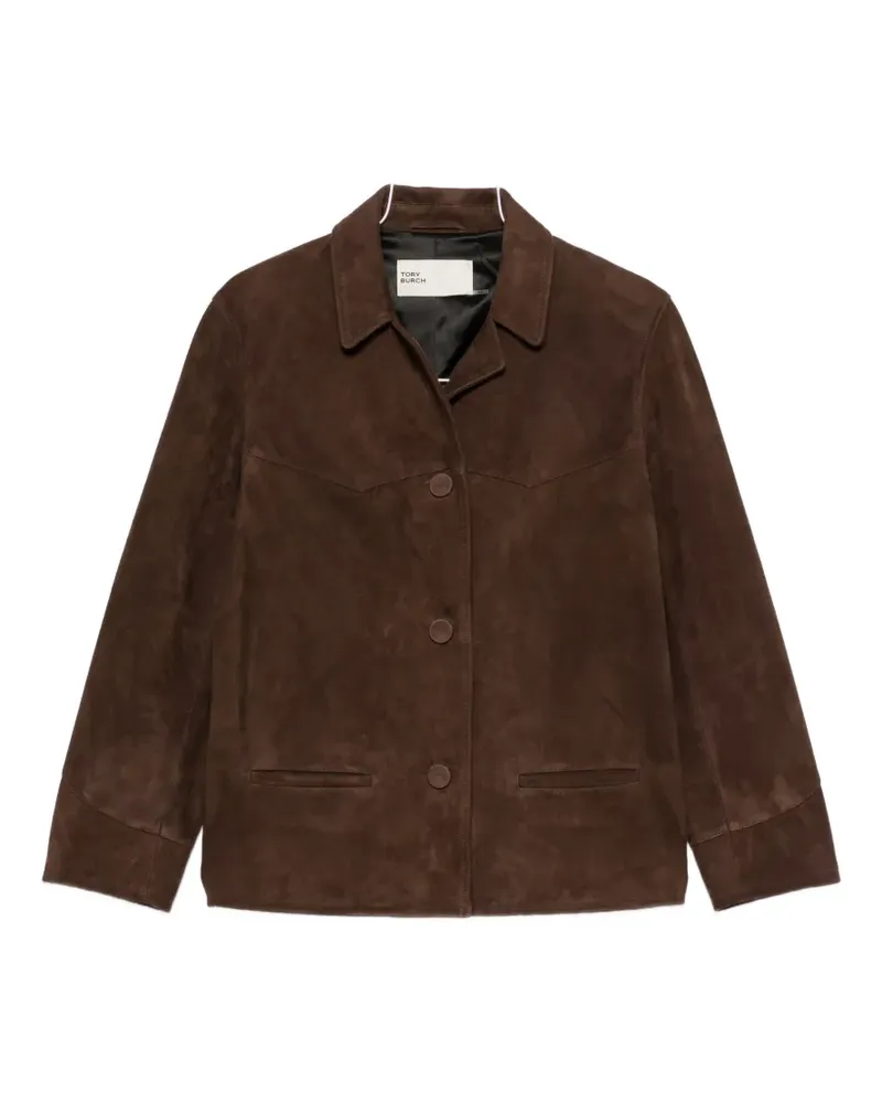 Tory Burch suede western-style jacket - Braun Braun
