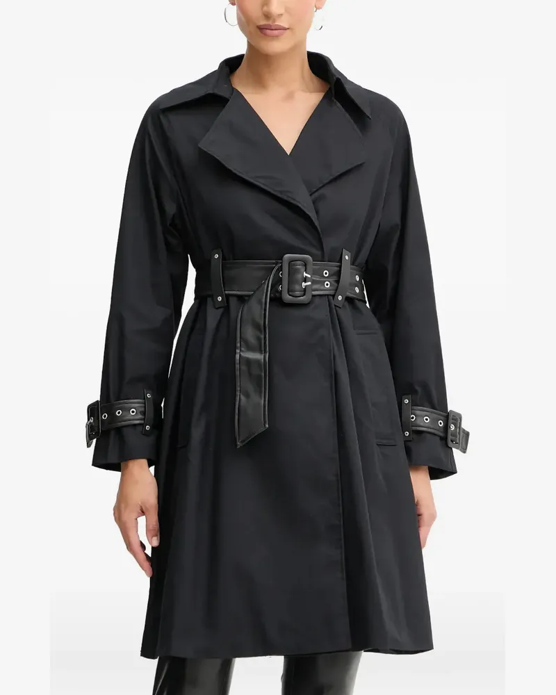 Guess belted coat - Schwarz Schwarz
