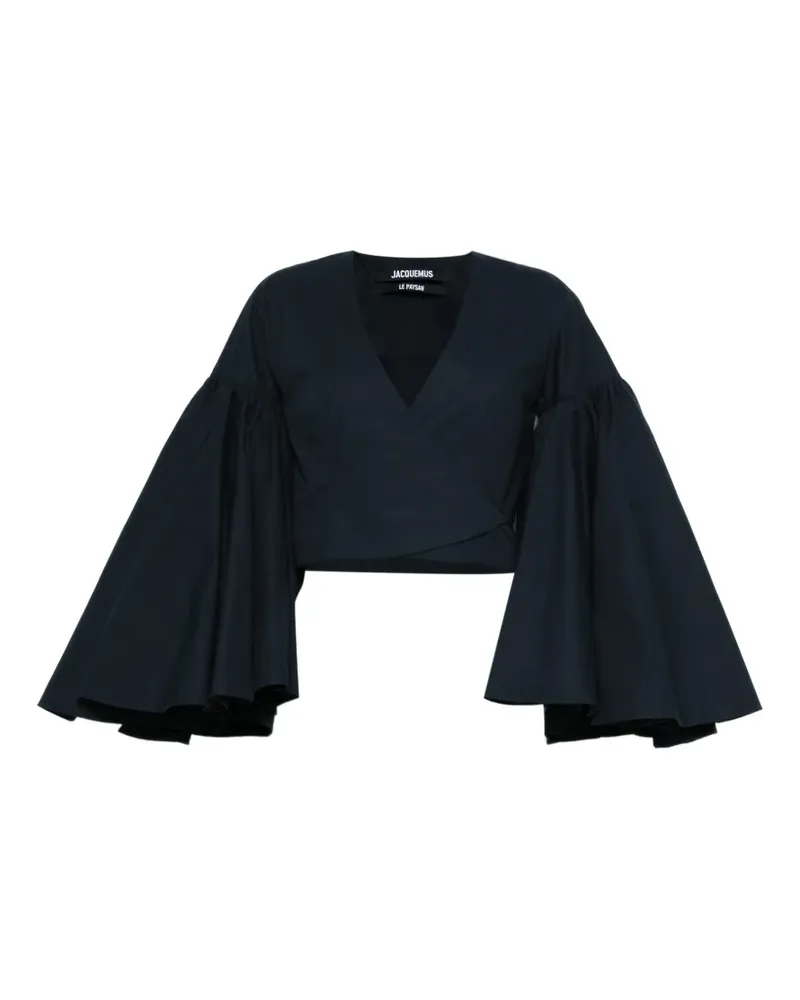 Jacquemus Cropped-Bluse - Blau Blau