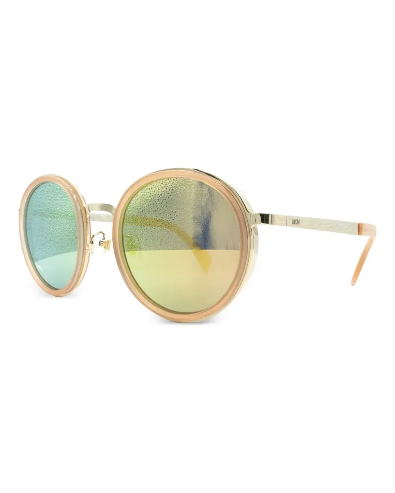 MCM Sonnenbrille mit rundem Gestell - Gold Gold