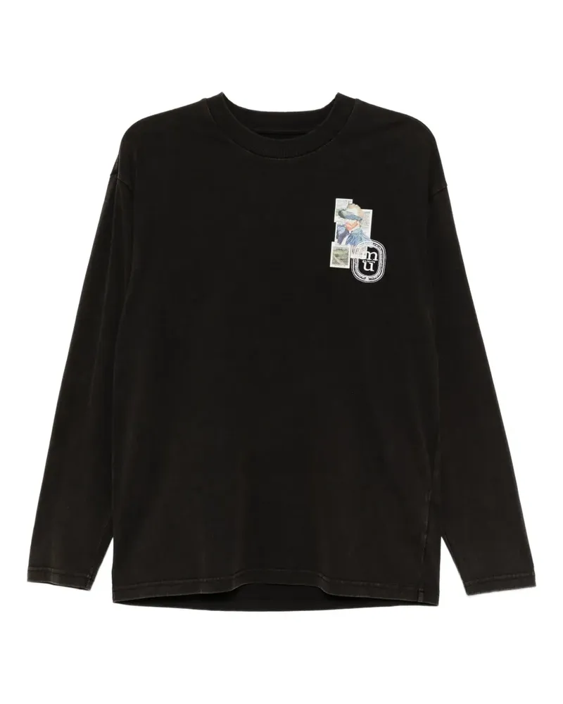 Musium Div. T-Shirt mit grafischem Print - Braun Braun