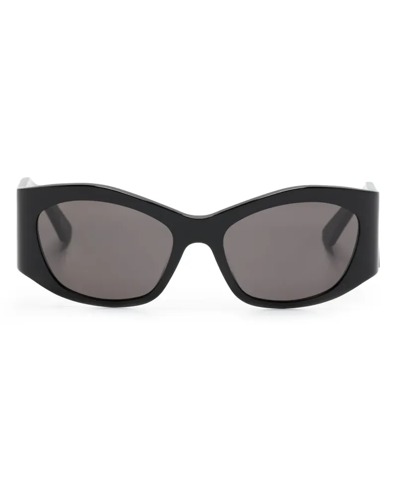 Balenciaga Sonnenbrille mit eckigem Gestell - Schwarz Schwarz