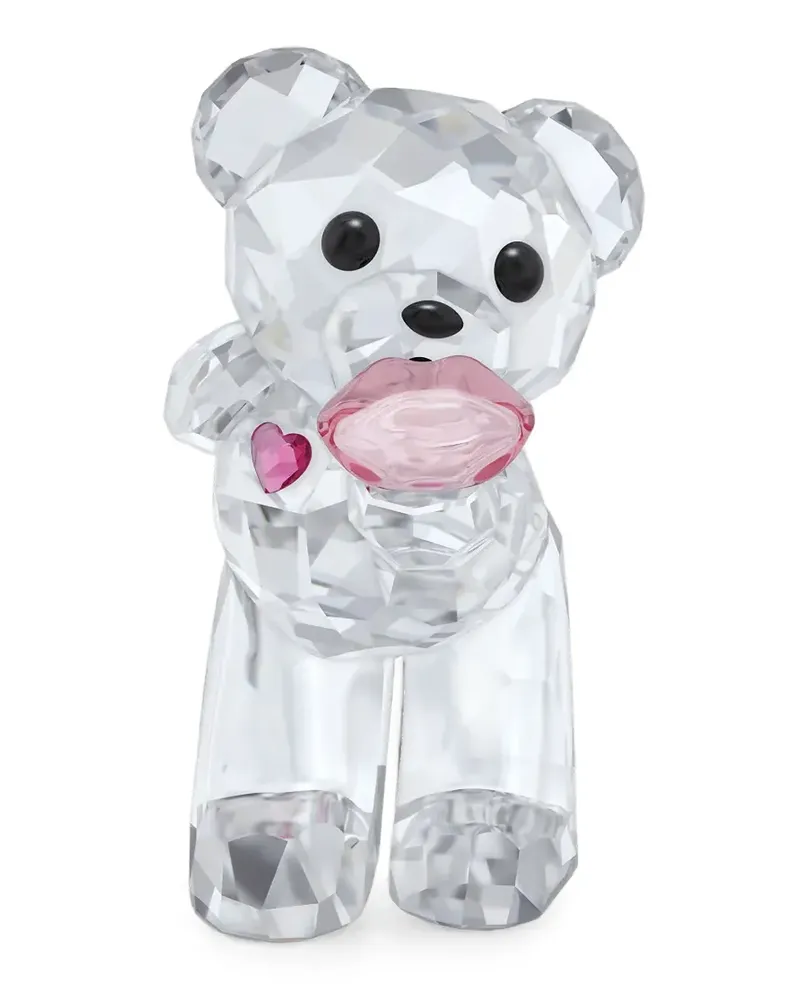 Swarovski Kris Bear A Kiss Figur mit Herzmotiv - Weiß Weiß