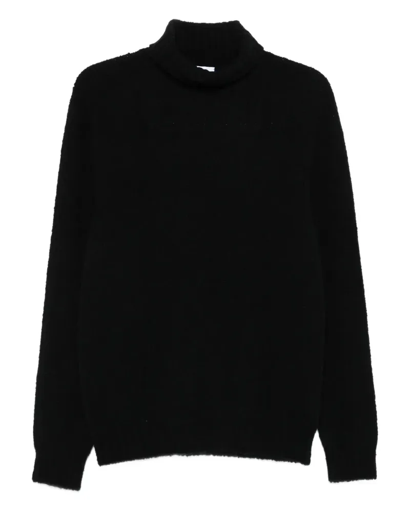 Scaglione Rollkragenpullover aus Merinogemisch - Schwarz Schwarz
