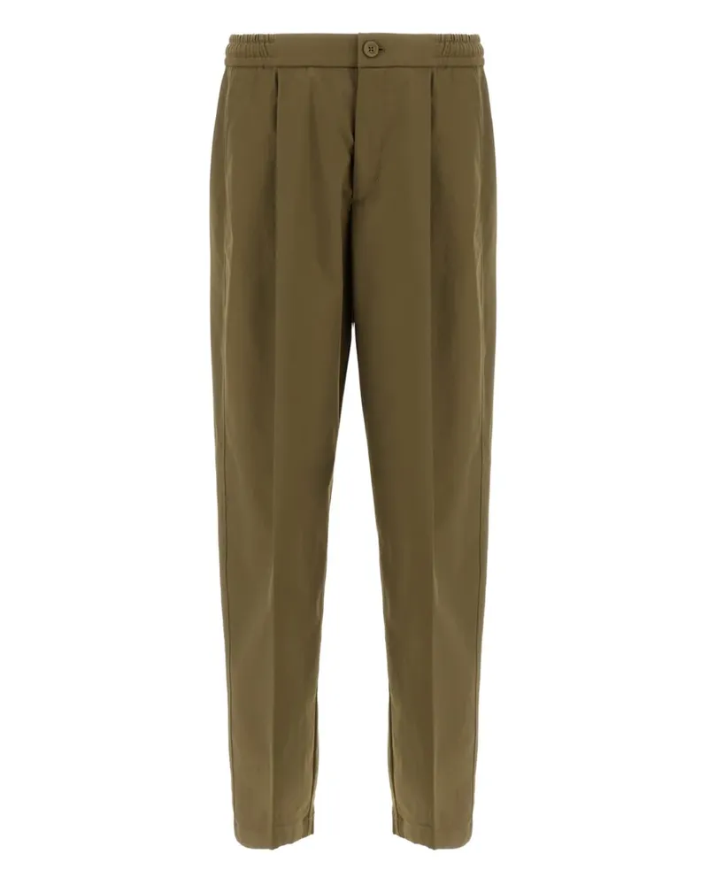 Herno Straight-Leg-Hose mit Falten - Grün Grün