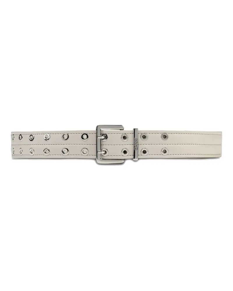 Ganni leather belt - Nude Nude