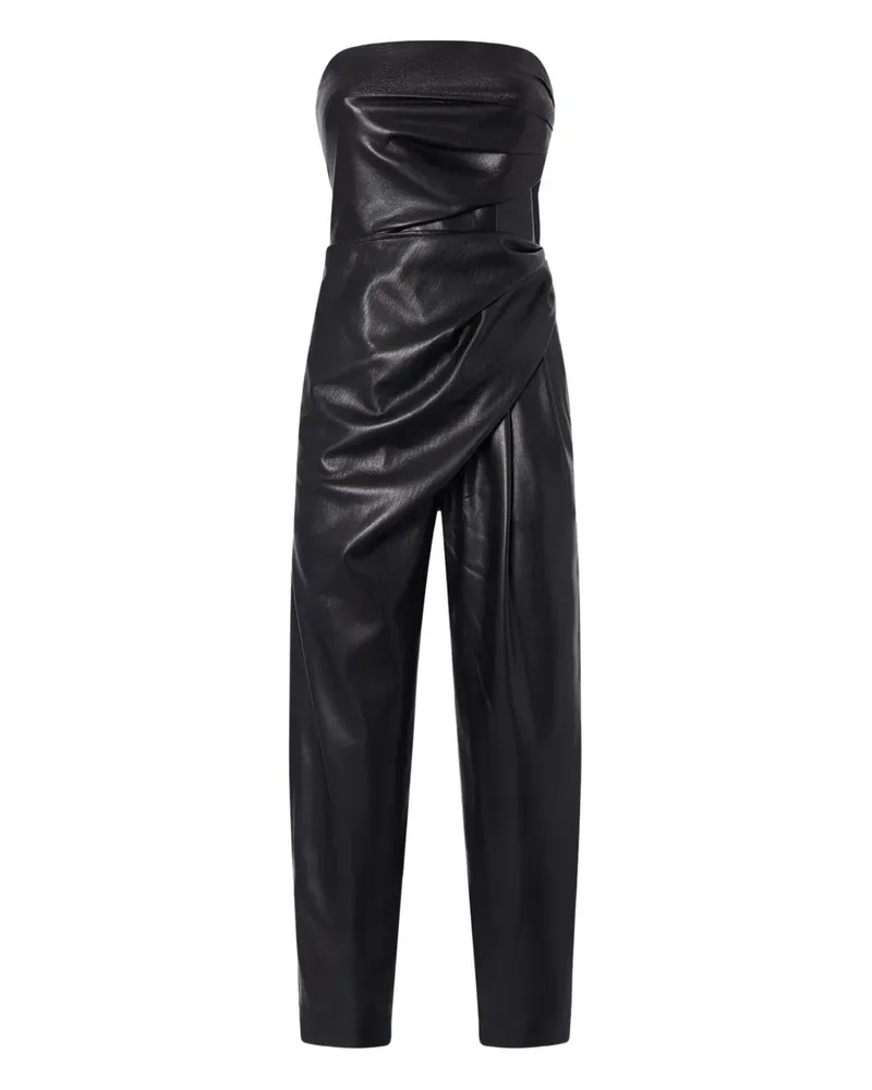 ANDAMANE Drapierter Yana Jumpsuit - Schwarz Schwarz
