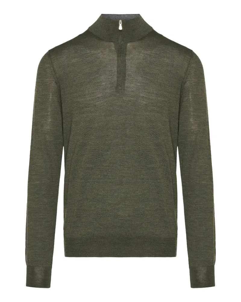 Gran Sasso Pullover mit Reißverschluss - Grün Grün