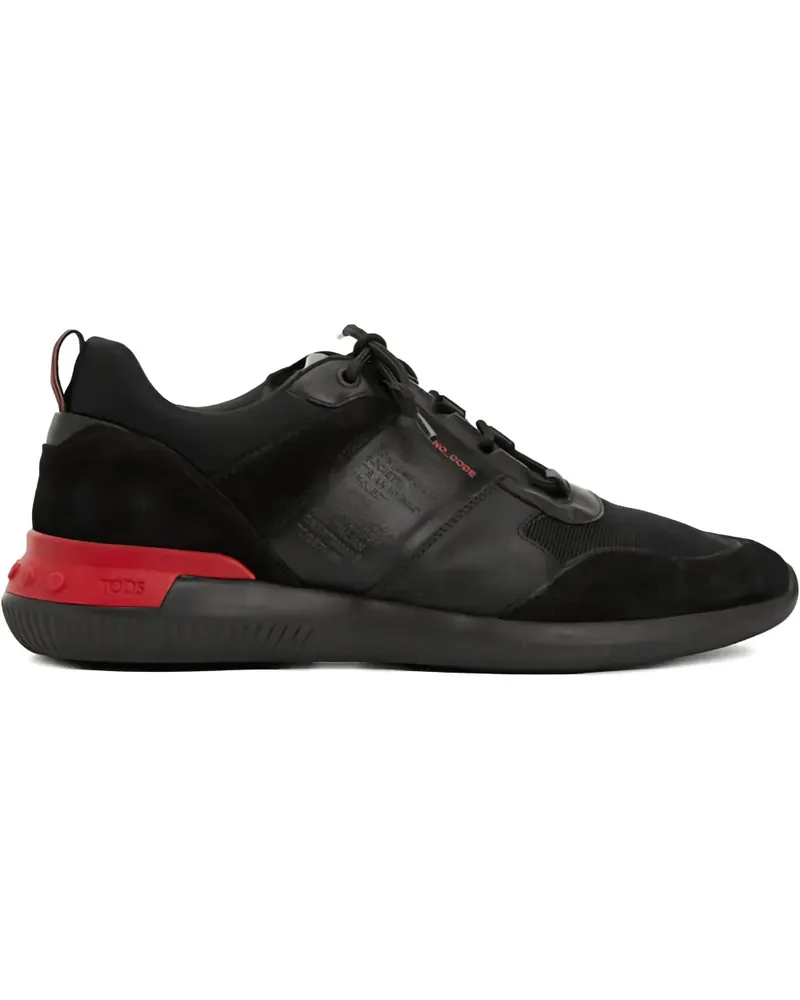 TOD'S No_Code Sneakers aus Wildleder - Schwarz Schwarz