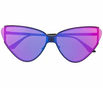 Sonnenbrille mit Cat-Eye-Gestell - Schwarz