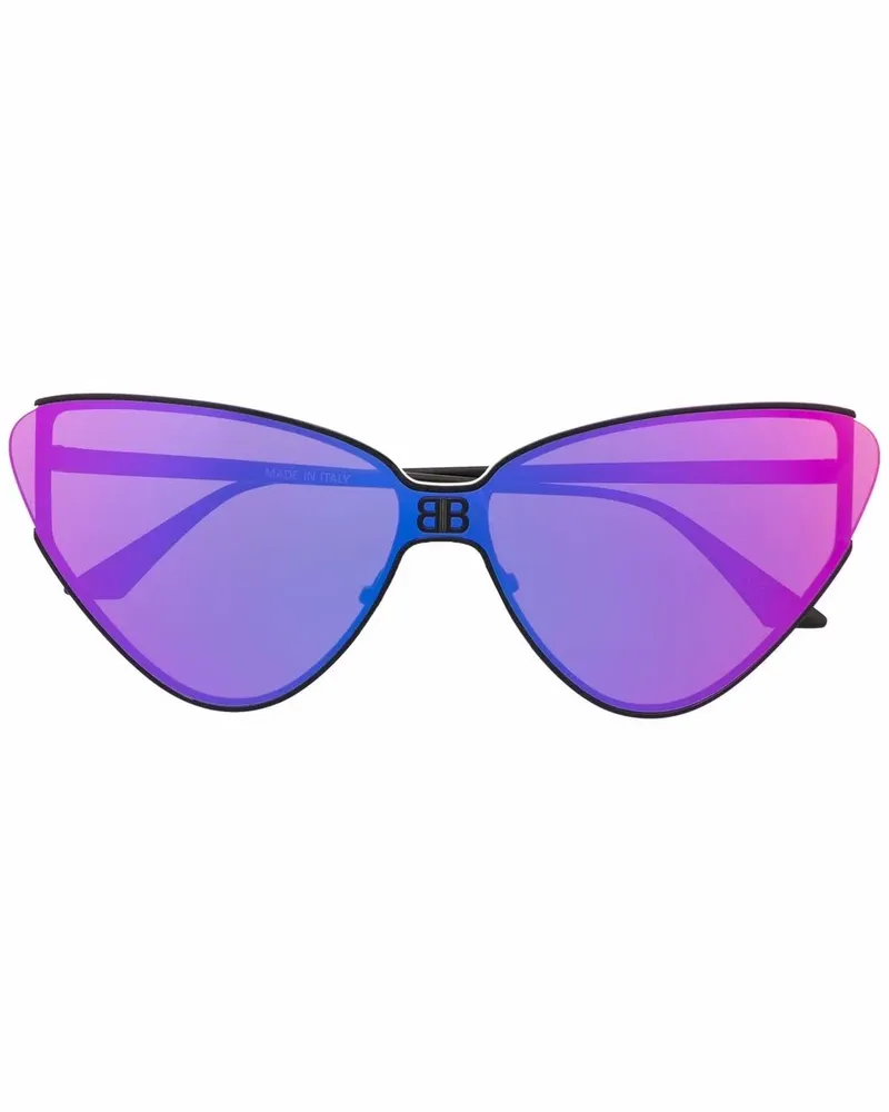 Balenciaga Sonnenbrille mit Cat-Eye-Gestell - Schwarz Schwarz