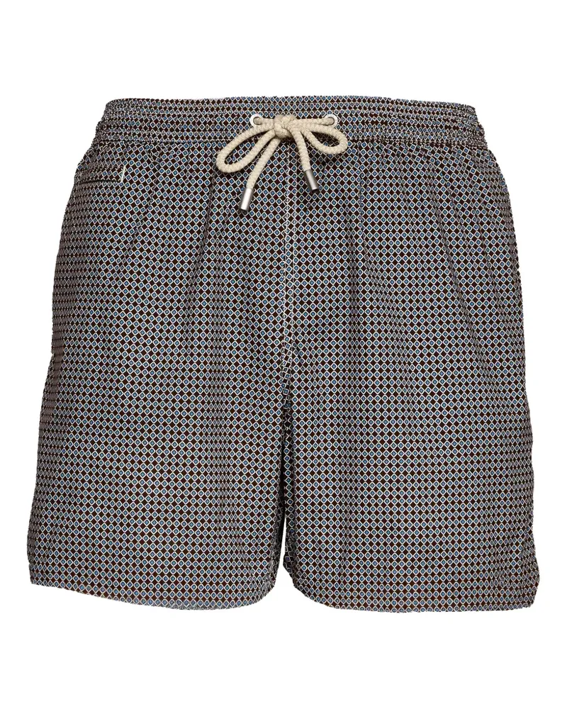 MC2 Saint Barth geometric-print swim shorts - Schwarz Schwarz