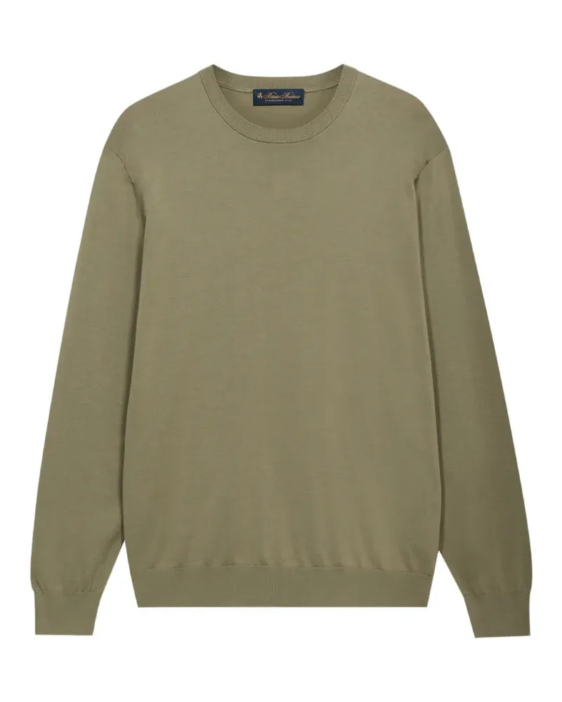 Brooks Brothers Gerippter Pullover - Grün Grün