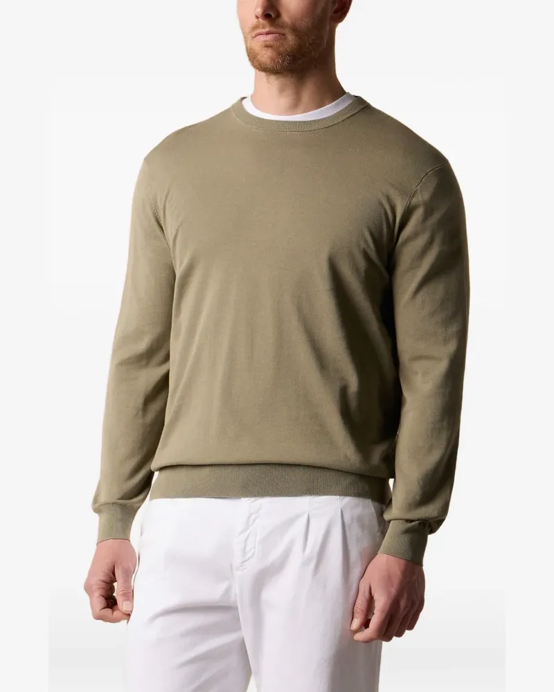 Brooks Brothers Gerippter Pullover - Grün Grün