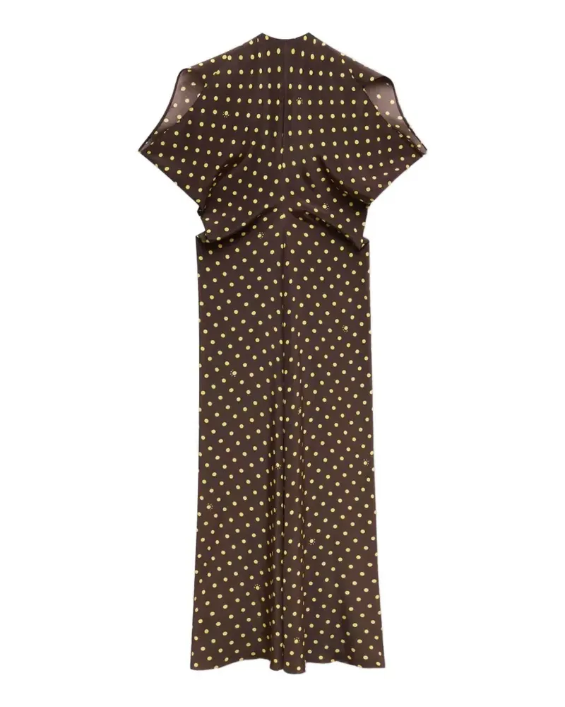 Altuzarra Marni Kleid mit Polka Dots - Braun Braun