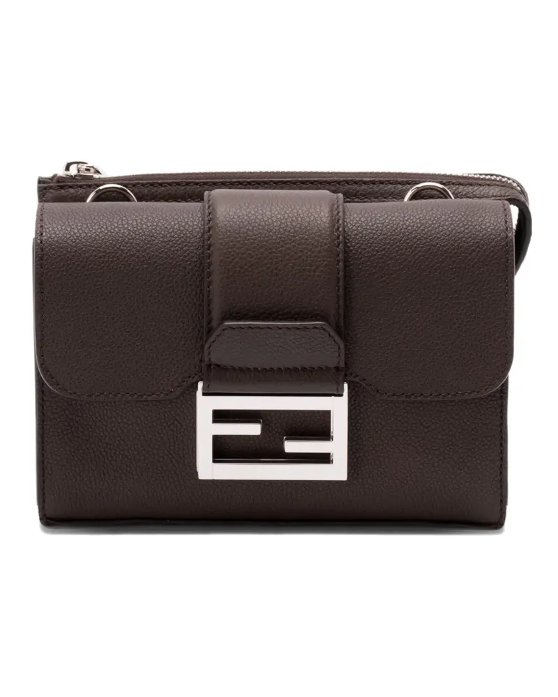 Fendi Double Baguette Kuriertasche - Braun Braun