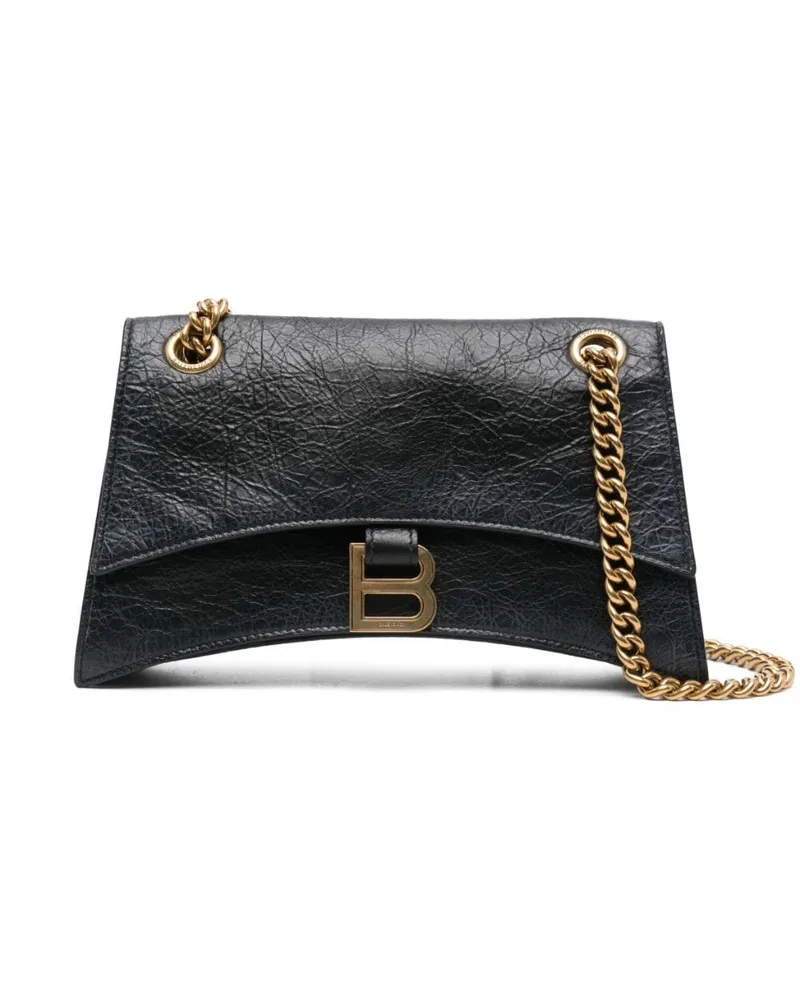 Balenciaga Kleine Crush Schultertasche - Schwarz Schwarz