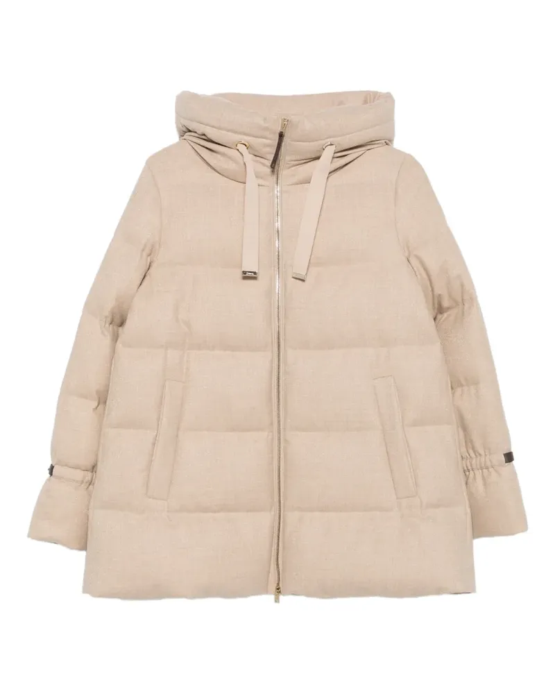 Herno quilted hooded coat - Nude Nude
