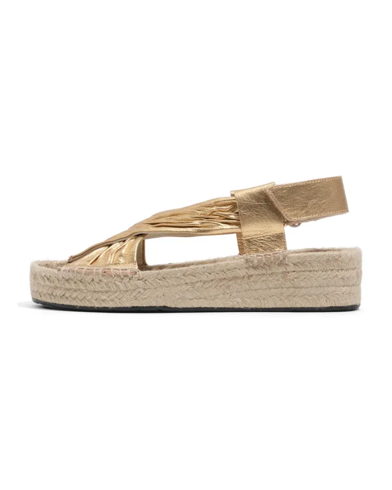 BIMBA Y LOLA leather wedge sandals - Gold Gold