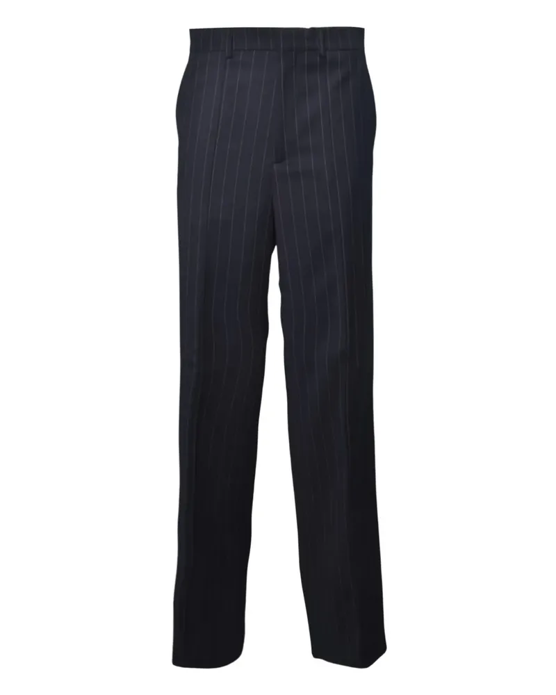 NINEMINUTES Gestreifte Hose - Blau Blau