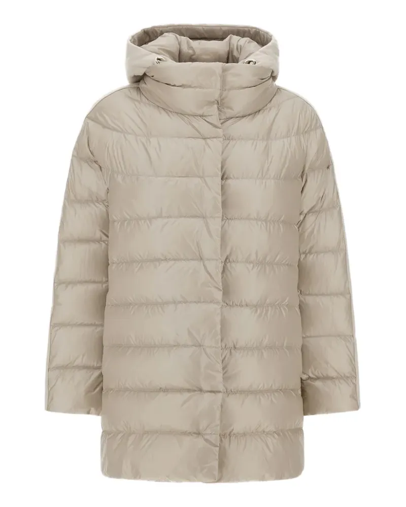 Herno A-shape quilted coat - Nude Nude