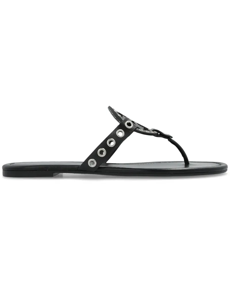 Tory Burch Sandalen mit Ösen - Schwarz Schwarz
