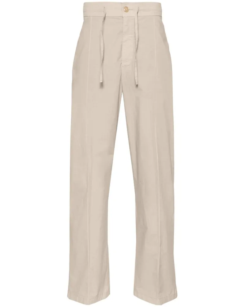Canali Halbhohe Straight-Leg-Hose - Nude Nude