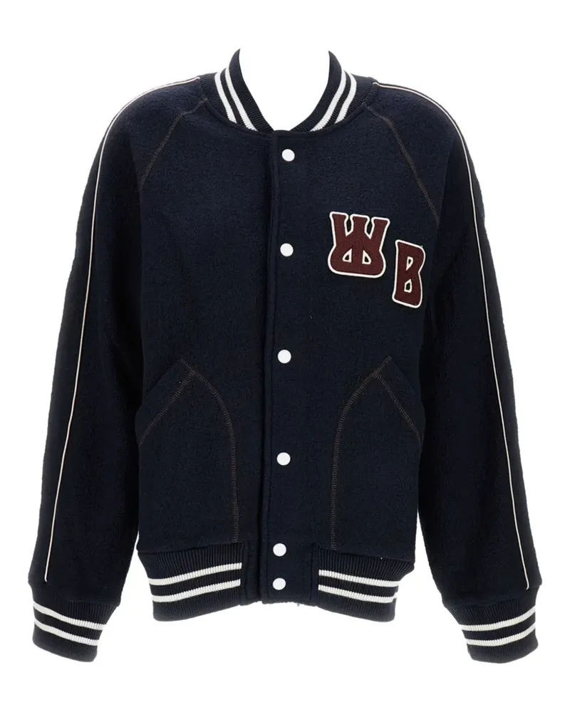 Wales Bonner Jacke mit Logo-Stickerei - Blau Blau