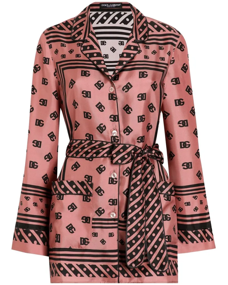 Dolce & Gabbana Hemd mit Print - Rosa Rosa