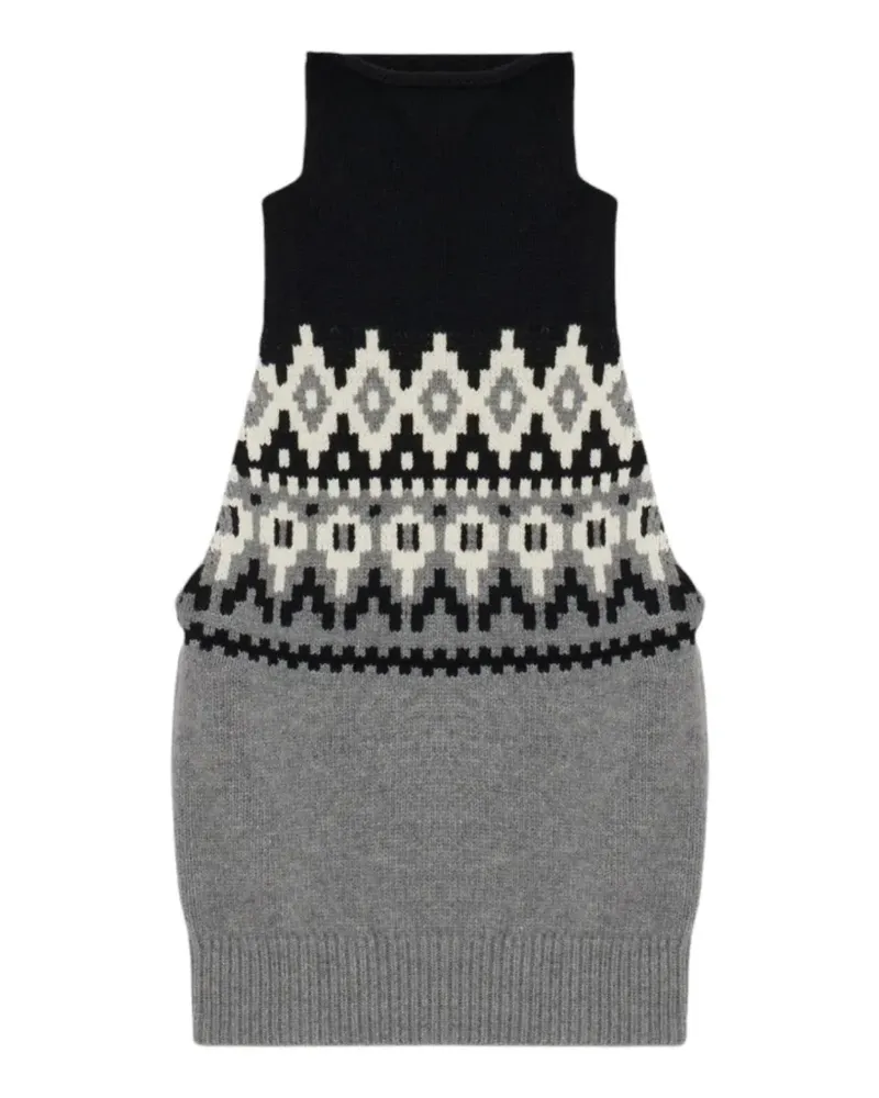 ARMARIUM Gala Fair Isle knitted top - Grau Grau