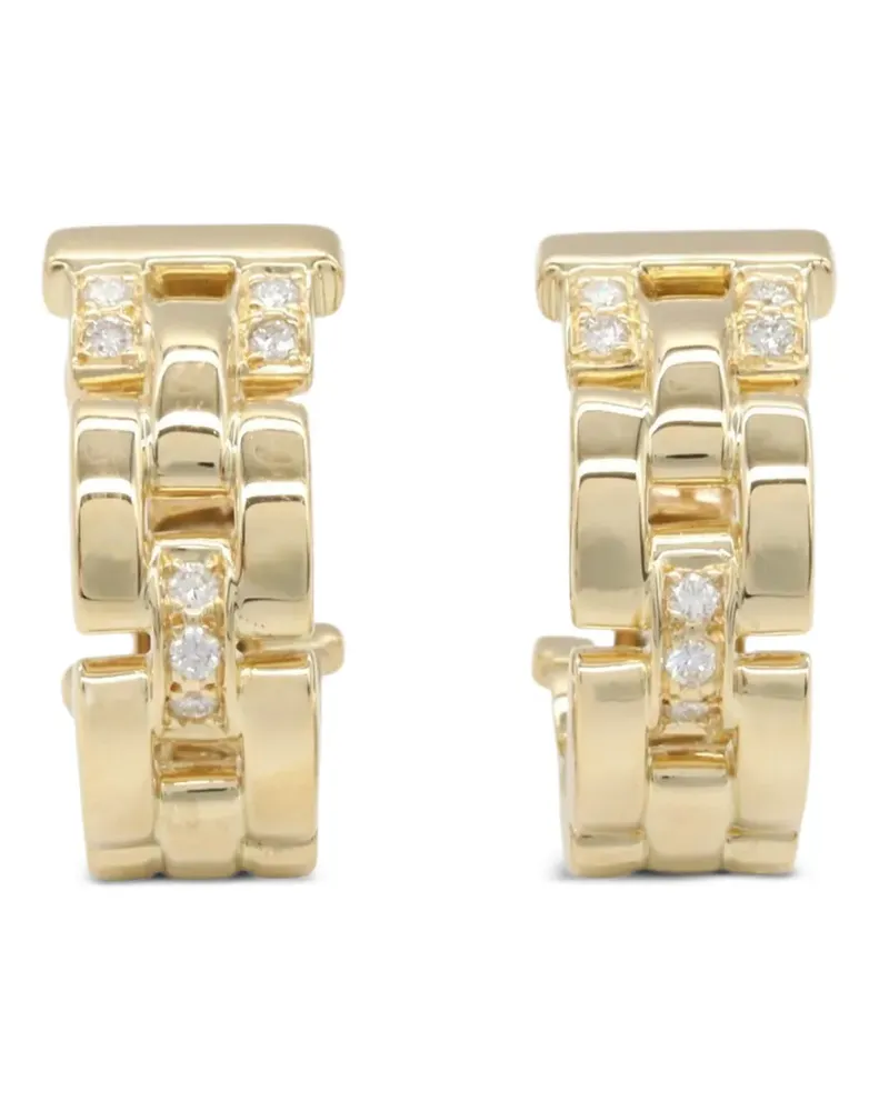 Cartier 2010s Maillon Panthère diamond earrings - Gold Gold