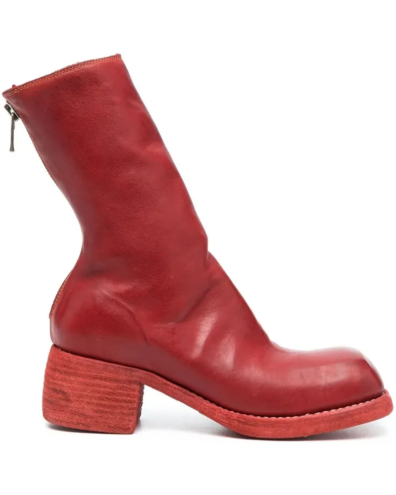 GUIDI Stiefel aus Leder - Rot Rot