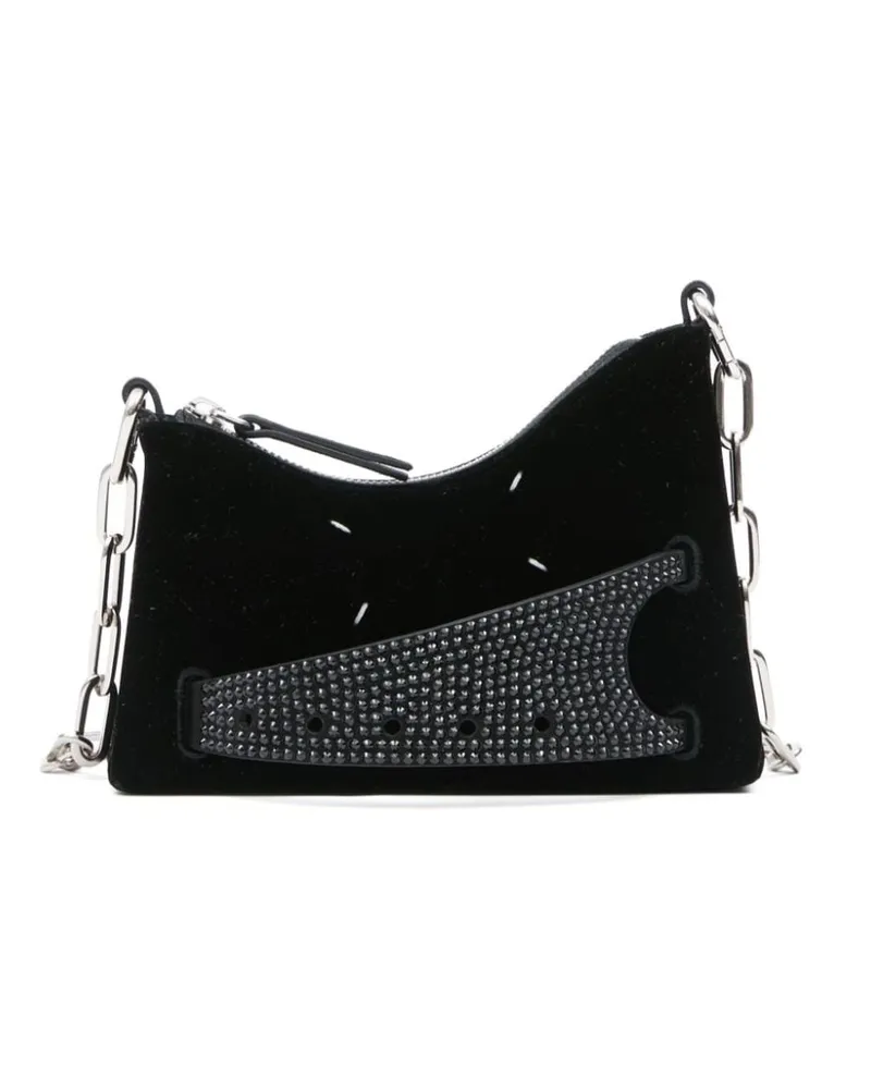 Maison Margiela Kleine Snatched Schultertasche - Schwarz Schwarz