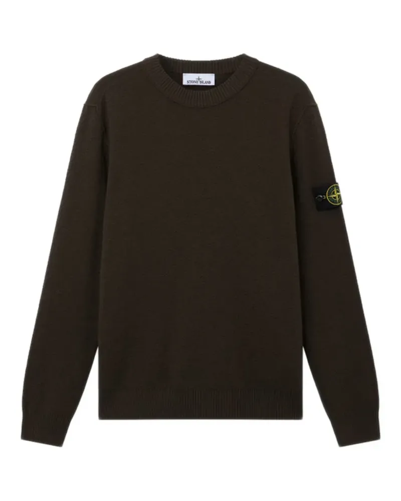 Stone Island logo-patch sweater - Braun Braun