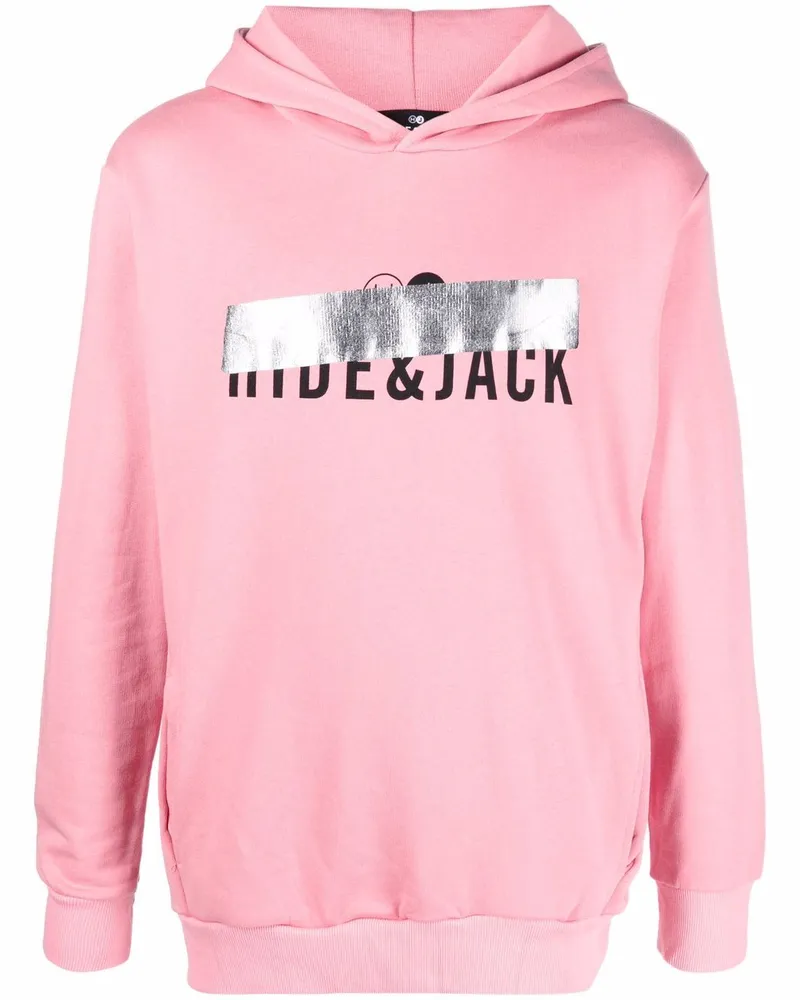 Hide & Jack Hoodie mit Logo-Print - Rosa Rosa