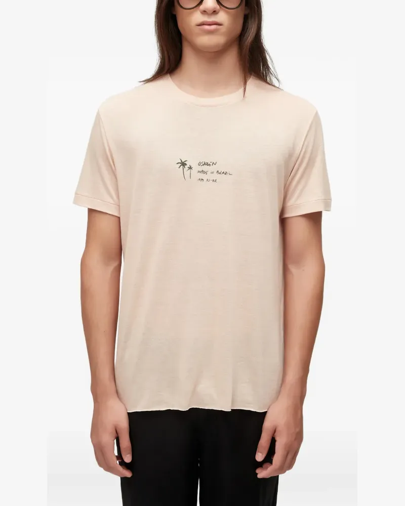Osklen T-Shirt mit Rundhalsausschnitt - Nude Nude